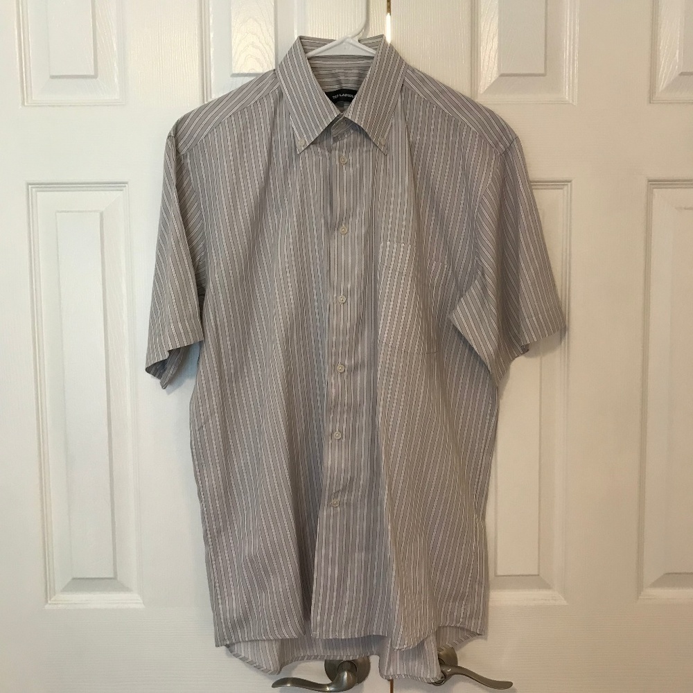 Ted Lapidus Men's Short Sleeve Button Down Shirt